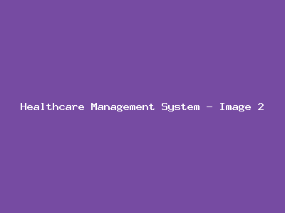 Healthcare Management System - Project Image