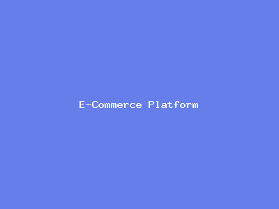 E-Commerce Platform