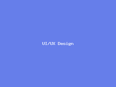 UI/UX Design