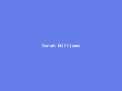 Sarah Williams